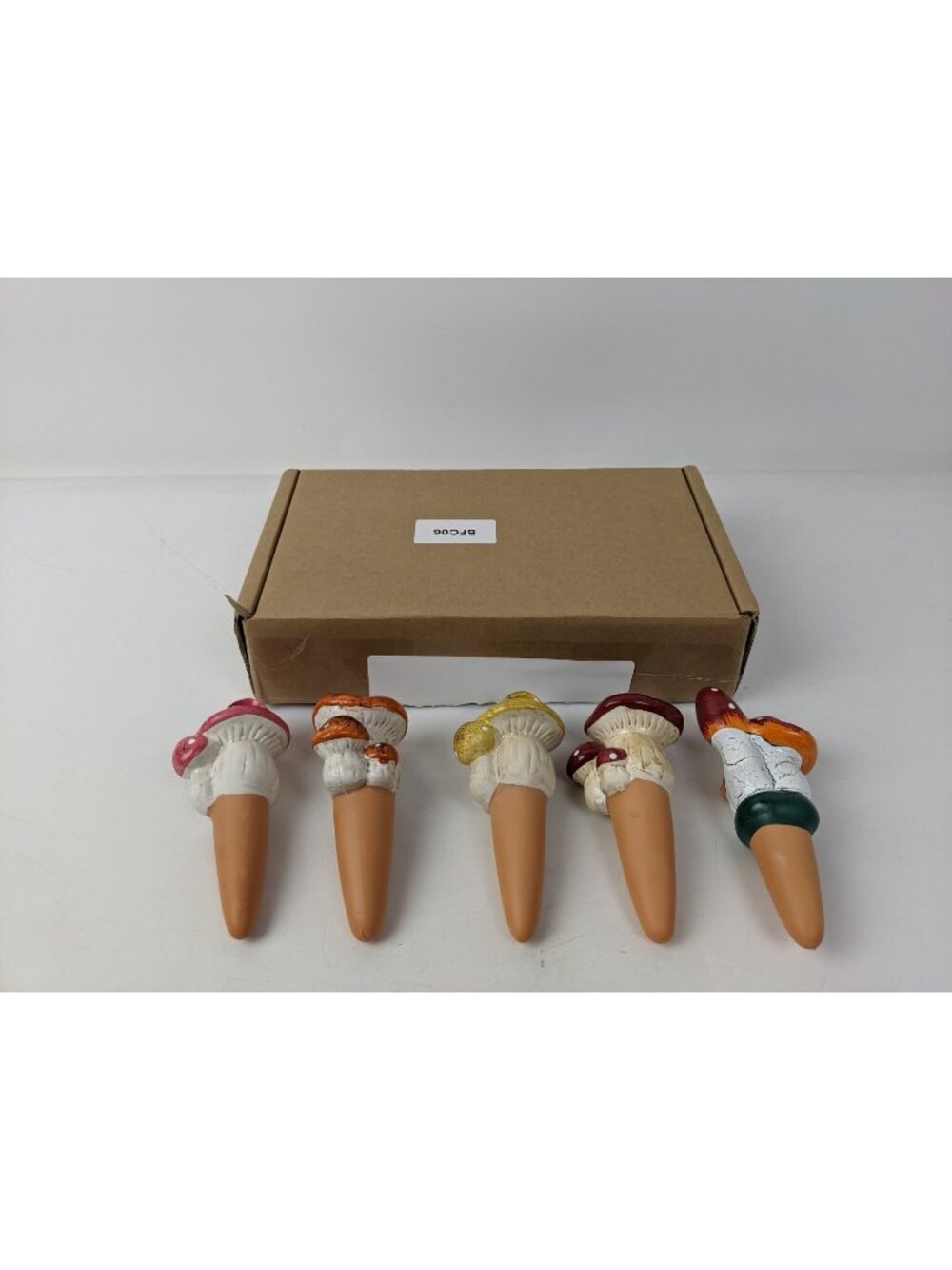 Ceramic Mushrooms Plant Water Spike Feeder Aid